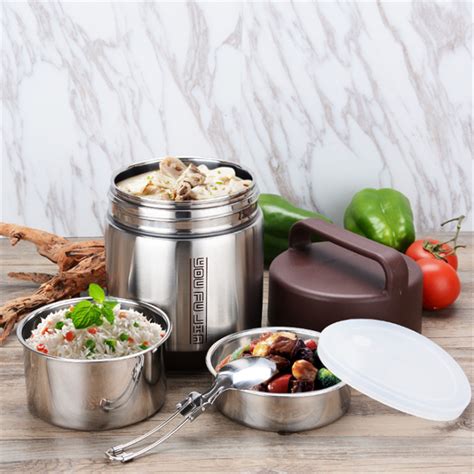 kuuk stainless steel vacuum lunch box|Kuuk Vacuum Thermos Lunch Box Container Set .